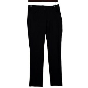 Labijou Womens Size‎ M Dress Pants Black Style 315 Stretch Slim Professional EUC